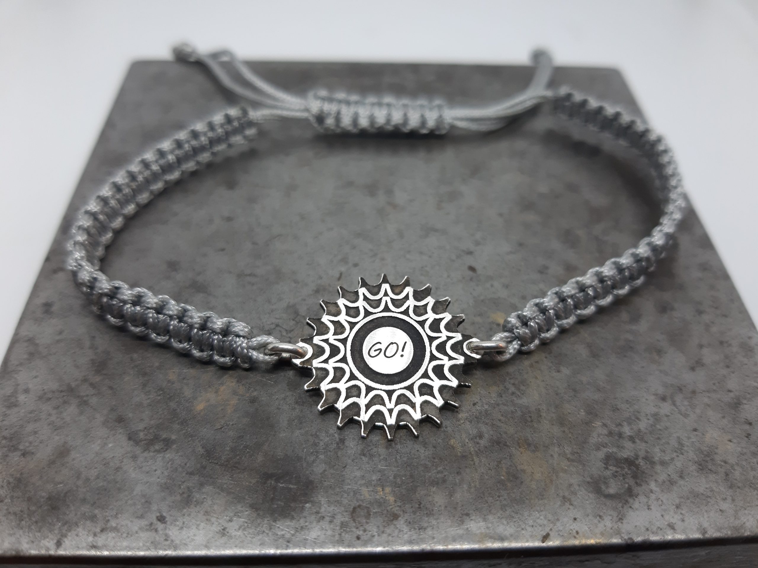 Polsera Plata "Pinyó de Bicicleta"