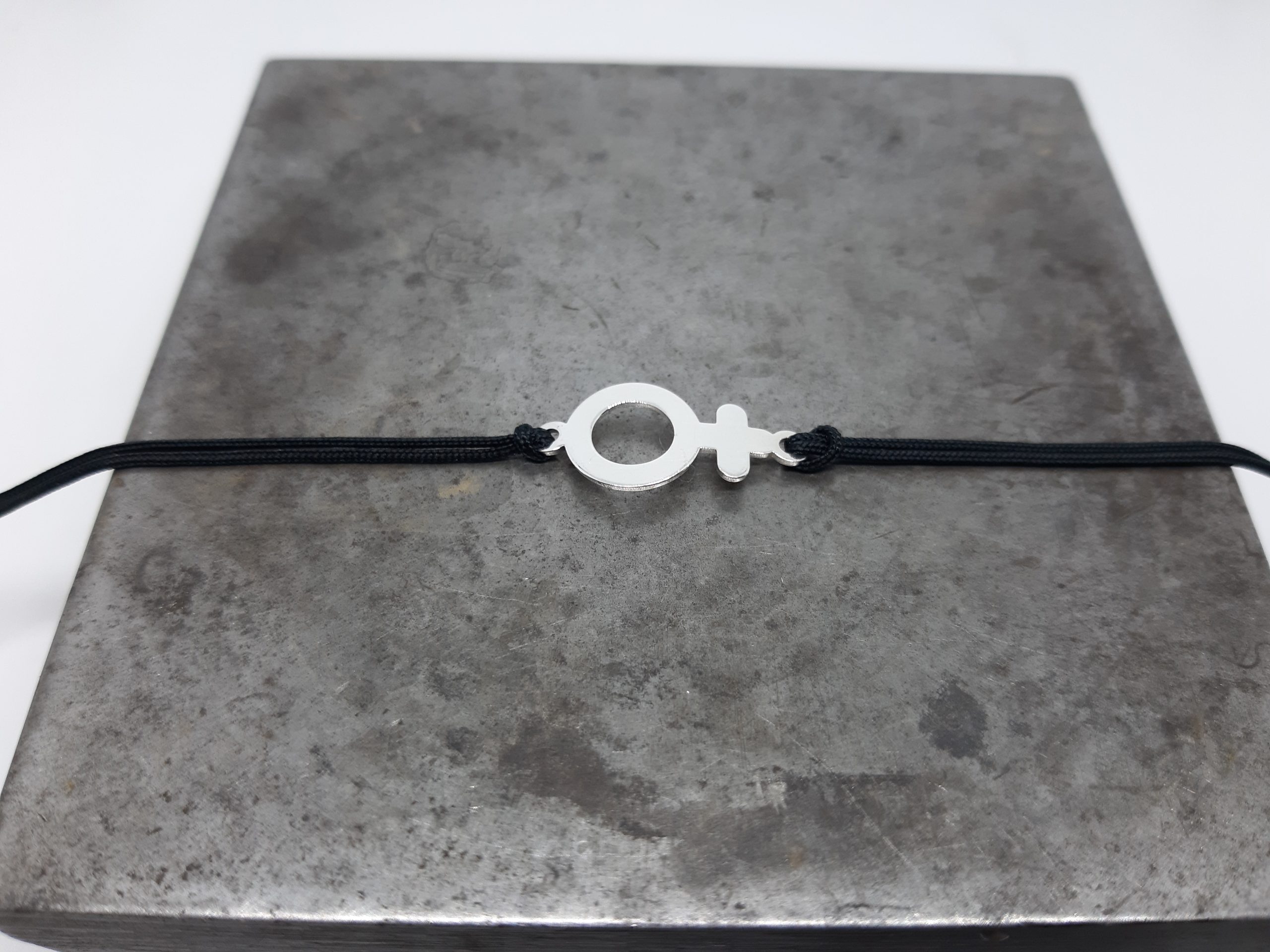 Polsera Plata -Símbol Identitat de Gènere "DONA"