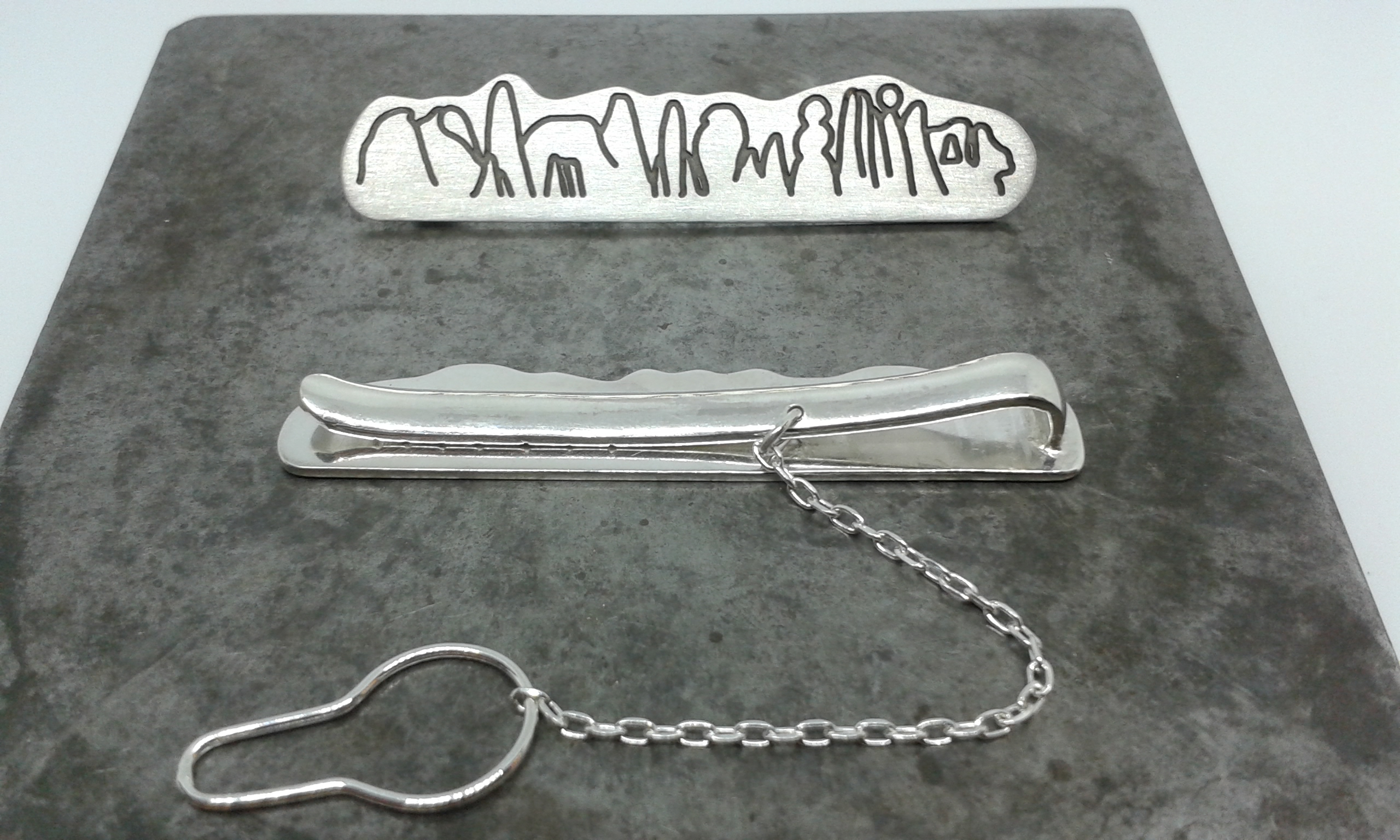 Agulla de corbata Plata