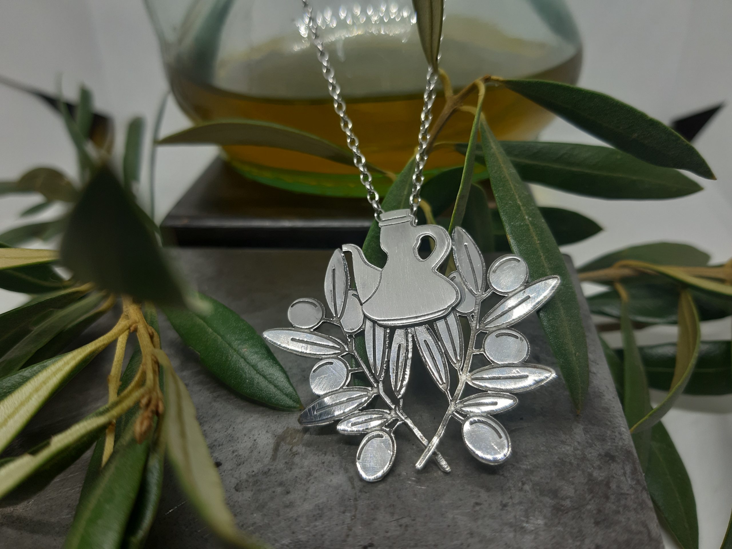 Penjoll Plata branques d'Olivera i Setrill d'Oli.