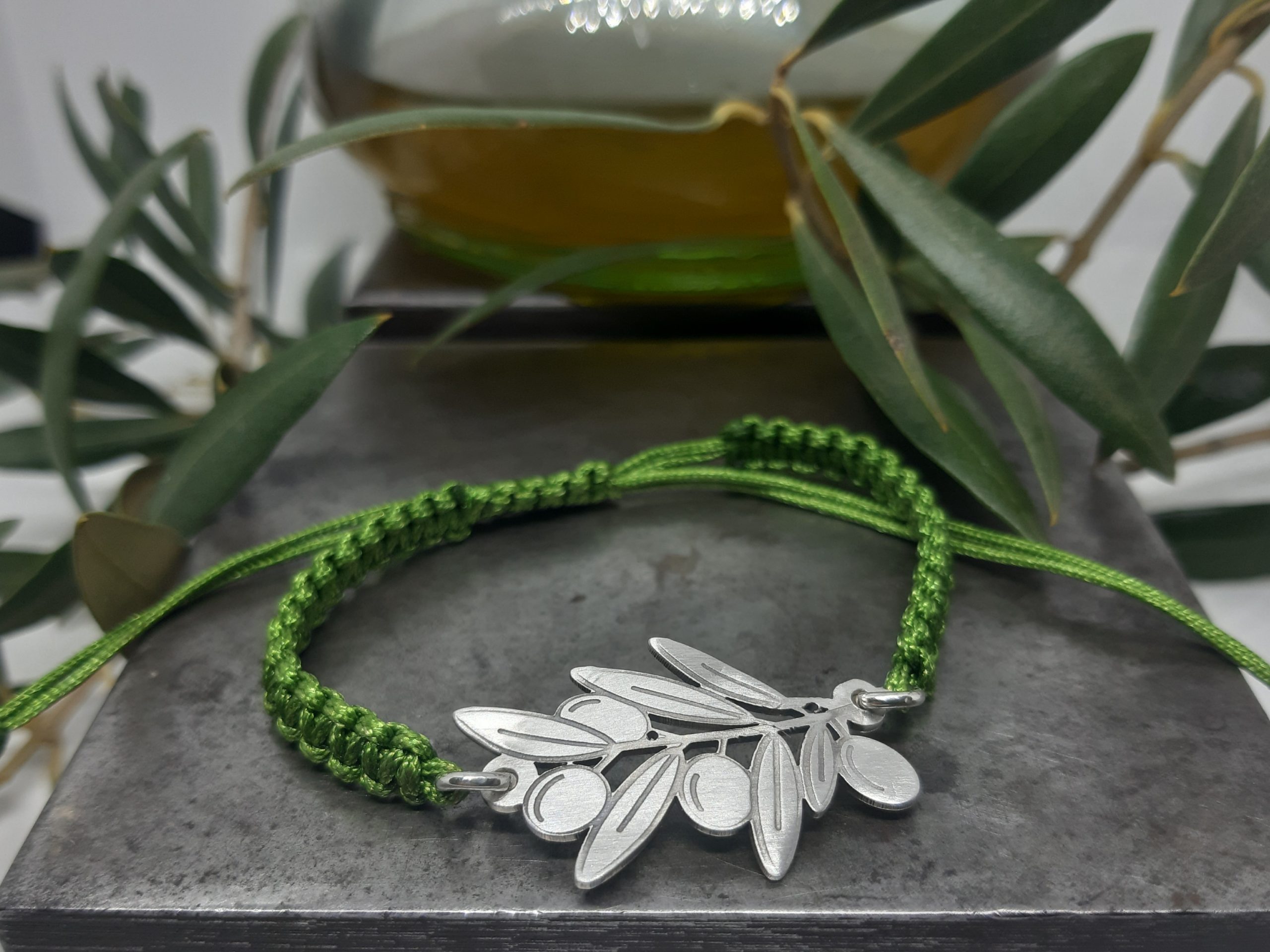 Polsera Plata branca d'Olivera